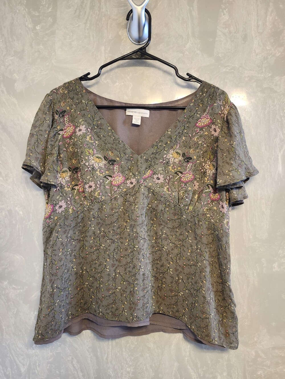 Valerie Seperates Silk Vintage Y2K Whimsical Babydoll Blouse